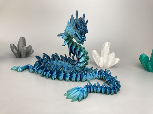 Flexi imperiální drak - 68cm, 3D tisk — foto 3