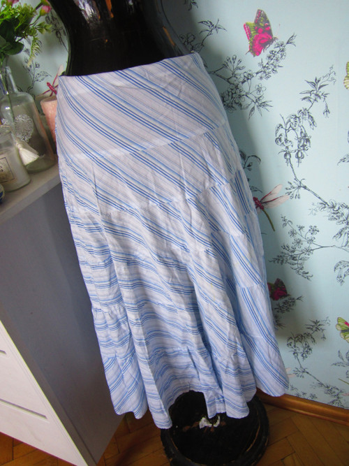 Sukně boho modrobílá letní — foto 2