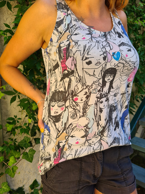 Crop top/halena/len s tílkem,S/M/L — foto 3