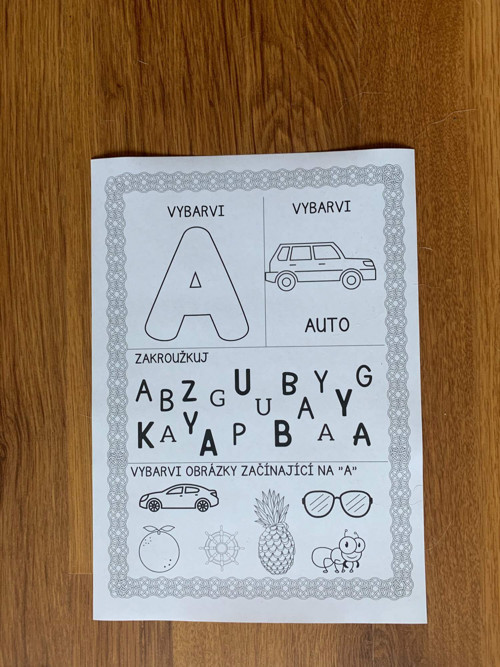 Abeceda pracovní listy — foto 3