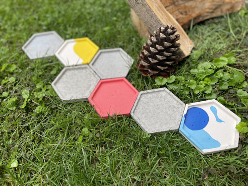 Hexagon bílo - růžový — foto 4