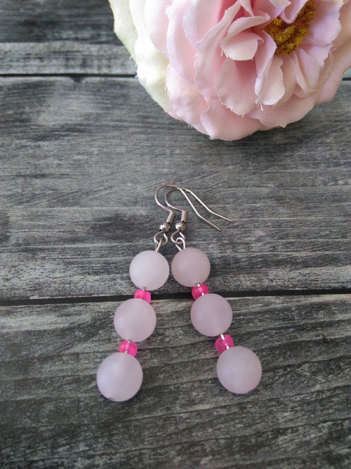 Náramek PINK*růženín matný — foto 4