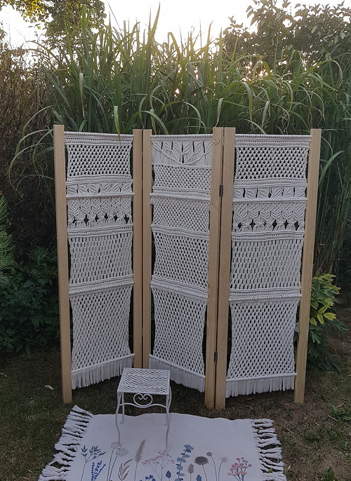 Boho Macrame Zástěna-Paravan 120 — foto 5