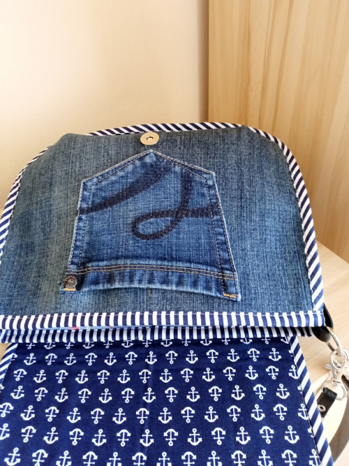 Maják- riflová crossbody — foto 2