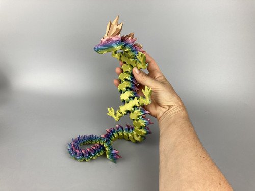 Krystalový drak - 60cm, 3D tisk — foto 4