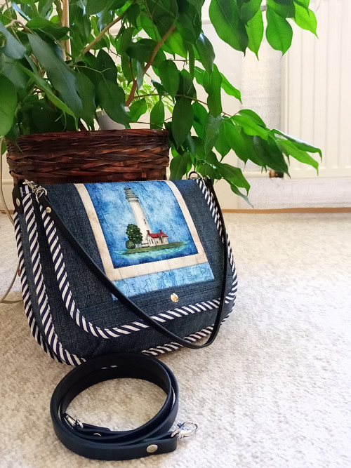 Maják- riflová crossbody — foto 5