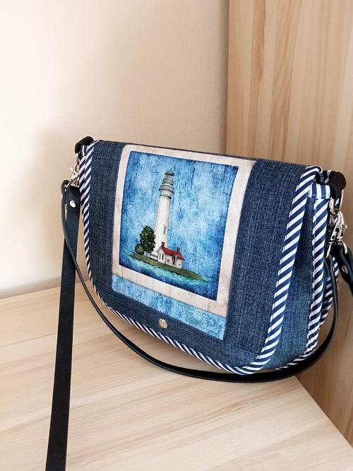 Maják- riflová crossbody — foto 6