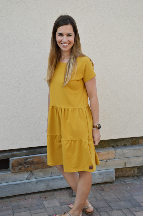Dámské šaty PEPPER Hořčice KR — foto 2