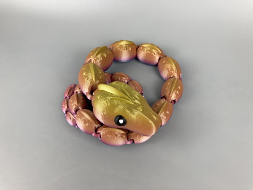 Duhový had - 72 cm, 3D tisk — foto 6