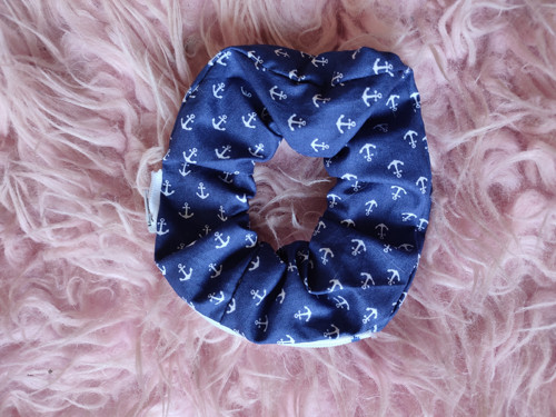 Scrunchie zipper námořnická gumička s kapsičkou — foto 3