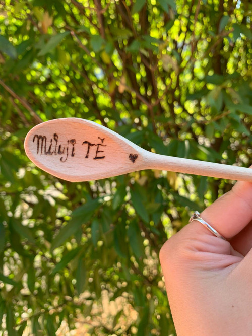 Dřevěná lžička - Miluji TĚ — foto 2