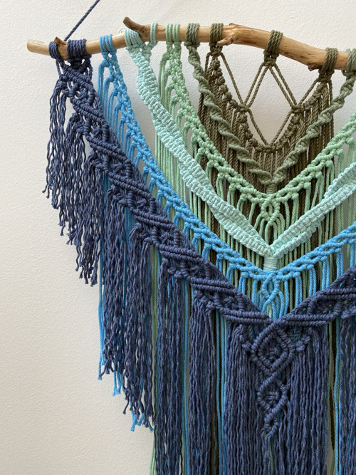 Macramé závěsná dekorace - laguna — foto 2