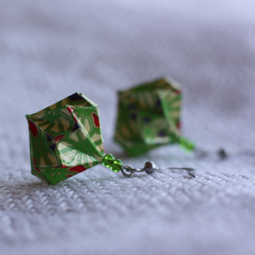 Veselé origami náušnice — foto 3