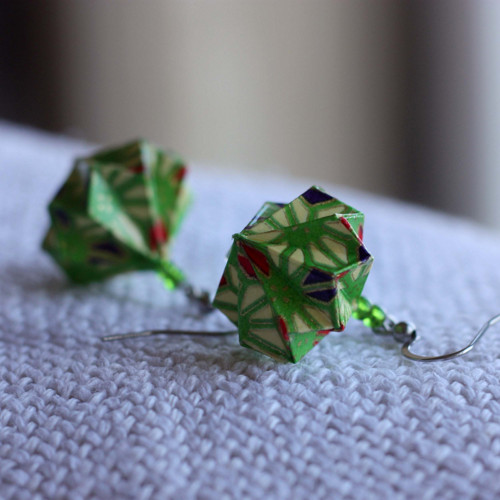 Veselé origami náušnice — foto 5