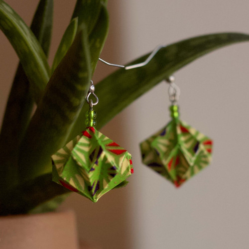 Veselé origami náušnice — foto 6