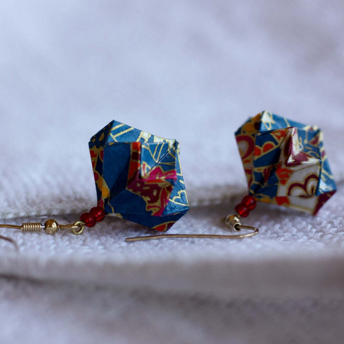 Origami náušnice – Japonská zahrada — foto 5