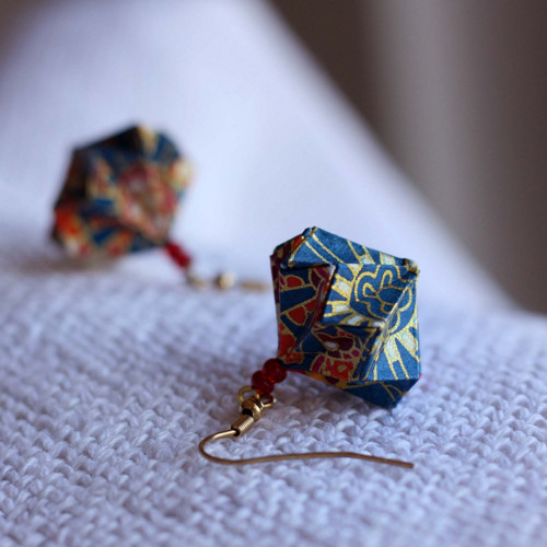 Origami náušnice – Japonská zahrada — foto 2