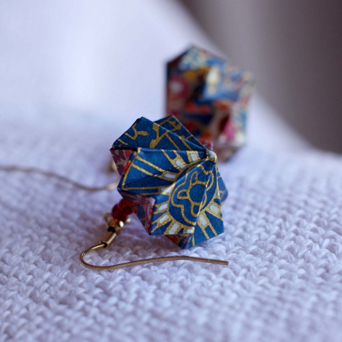 Origami náušnice – Japonská zahrada — foto 3