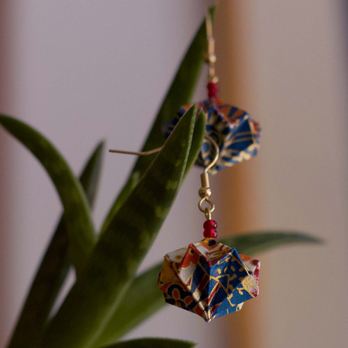 Origami náušnice – Japonská zahrada — foto 6