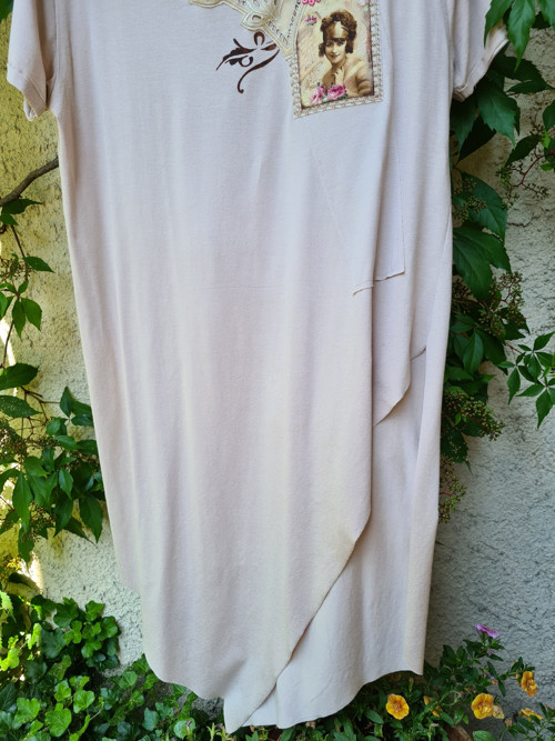 Boho tunika v béžové, L — foto 4