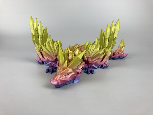Krystalový drak - 37cm, 3D tisk — foto 3