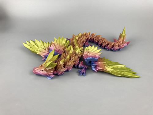 Krystalový drak - 37cm, 3D tisk — foto 4