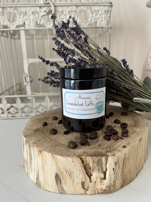 Sójová svíčka - Levandulové latté — foto 2
