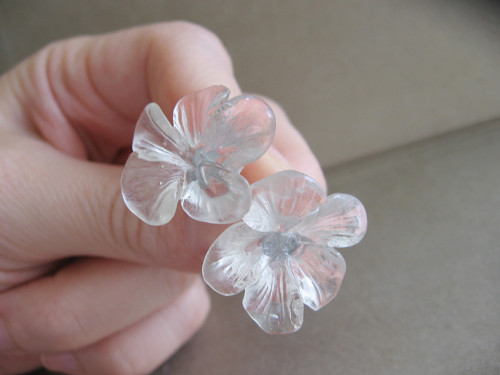 Invisible flower, náušnice — foto 2