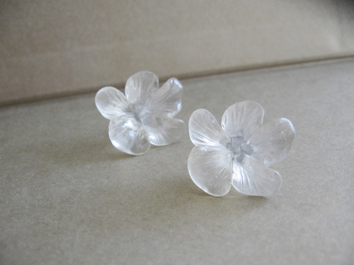 Invisible flower, náušnice — foto 5