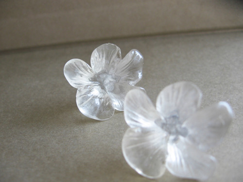 Invisible flower, náušnice — foto 4