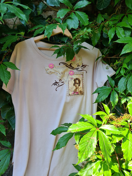 Boho tunika v béžové, L — foto 6