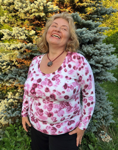 Borduch vínový - dámské triko 48 — foto 2