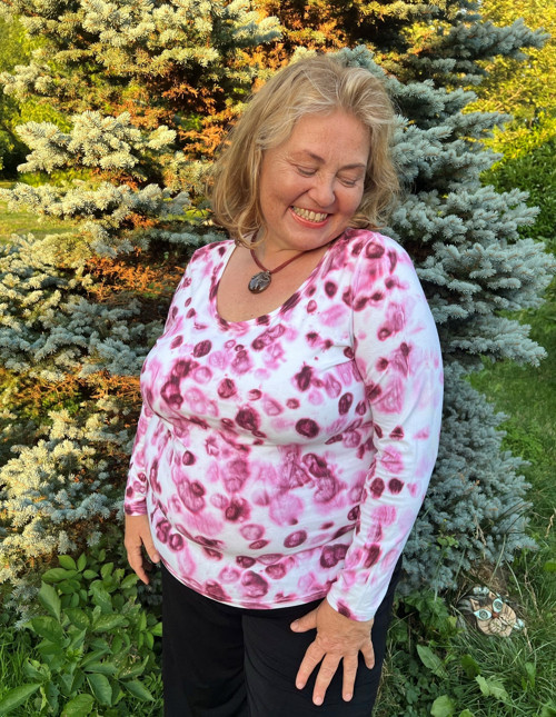 Borduch vínový - dámské triko 48 — foto 3