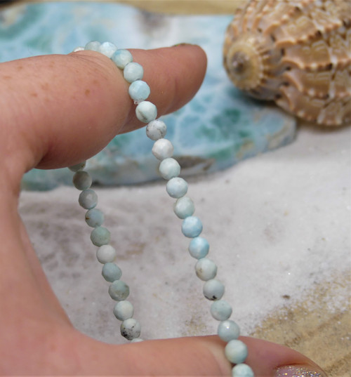 Larimar - broušený náramek — foto 4