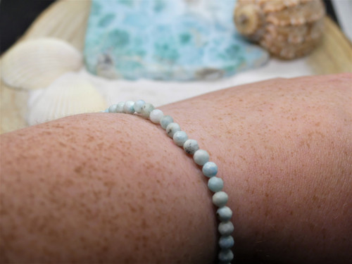 Larimar - broušený náramek — foto 3