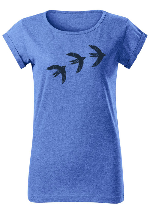 Dámské tričko "Black swallows" — foto 2