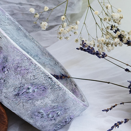 Betonová miska " Provence+levandule " — foto 2