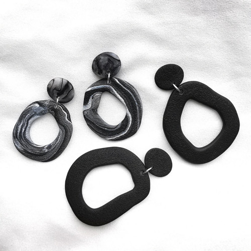 Náušnice Organic Black — foto 4
