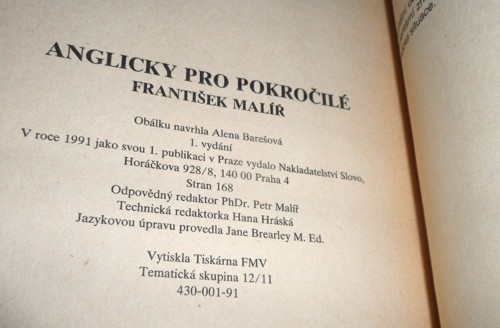 František Malíř: ANGLICKY pro pokročilé, 1991 — foto 5
