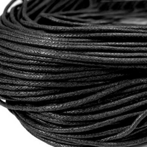 Voskovaná šňůra černá, 2 mm (70 m) — foto 2
