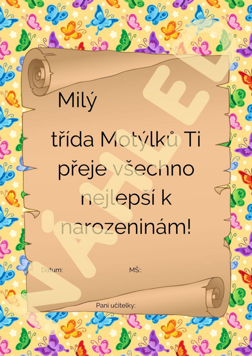 Výzdoba třídy - Motýlci — foto 3
