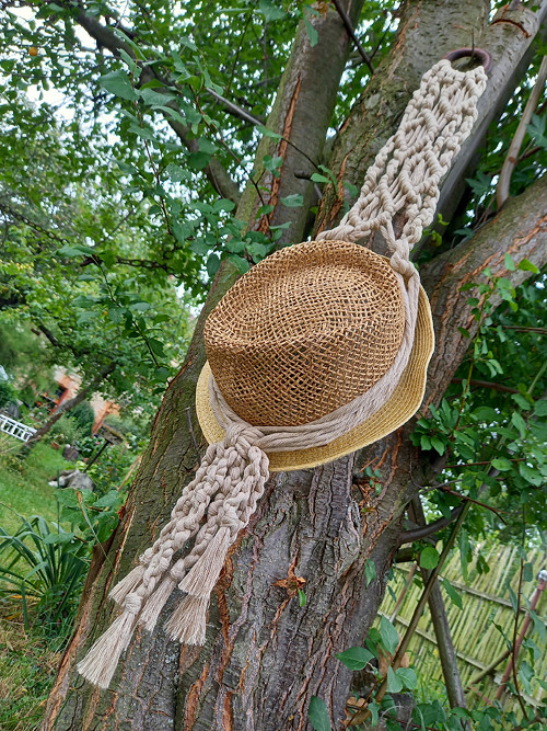 Boho držák/závěs na klobouk — foto 5