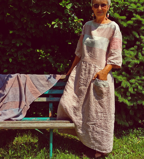 Piju rosé - lněné šaty IHNED — foto 4