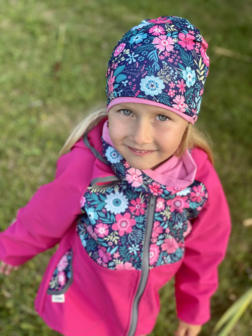 Softshellová bunda KVĚTY vel.122/128 — foto 4