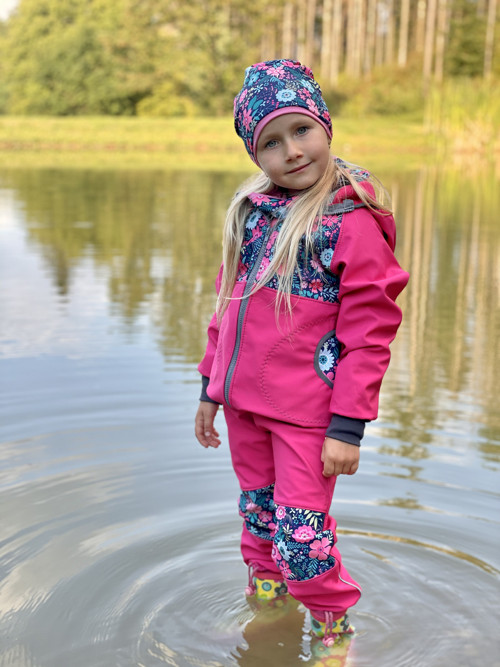 Softshellová bunda KVĚTY vel.122/128 — foto 6