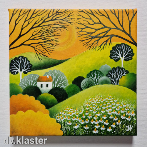 S heřmánkem (20x20 cm) — foto 4