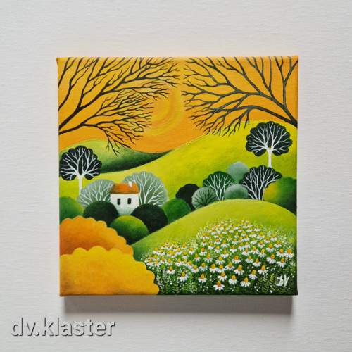 S heřmánkem (20x20 cm) — foto 2