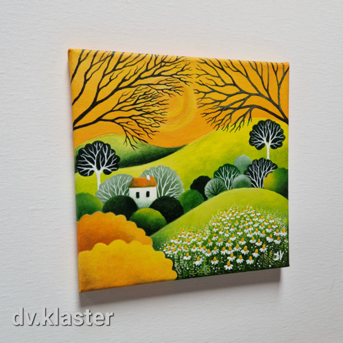 S heřmánkem (20x20 cm) — foto 3