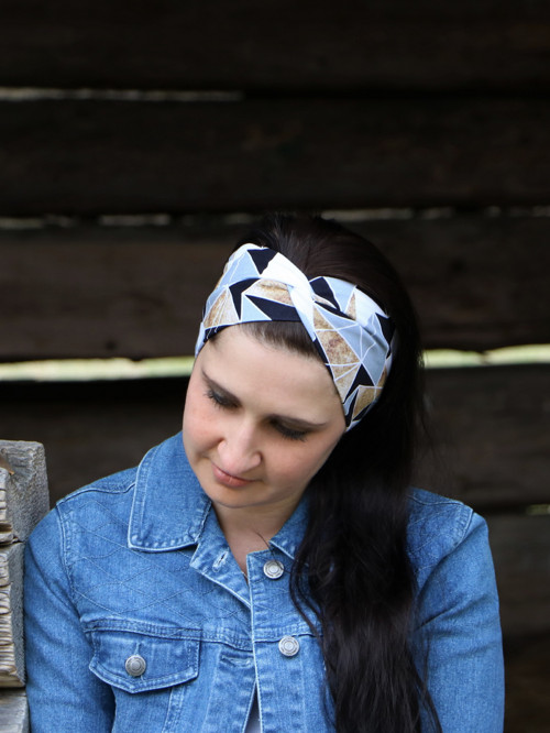 Prekrížená úpletová čelenka forio — foto 2