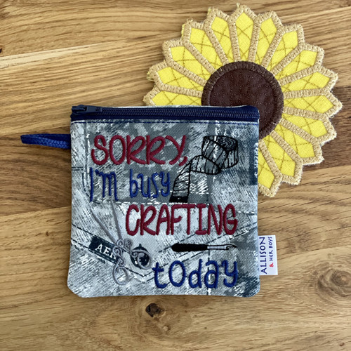 Kapsička velká Sorry I am crafting — foto 4